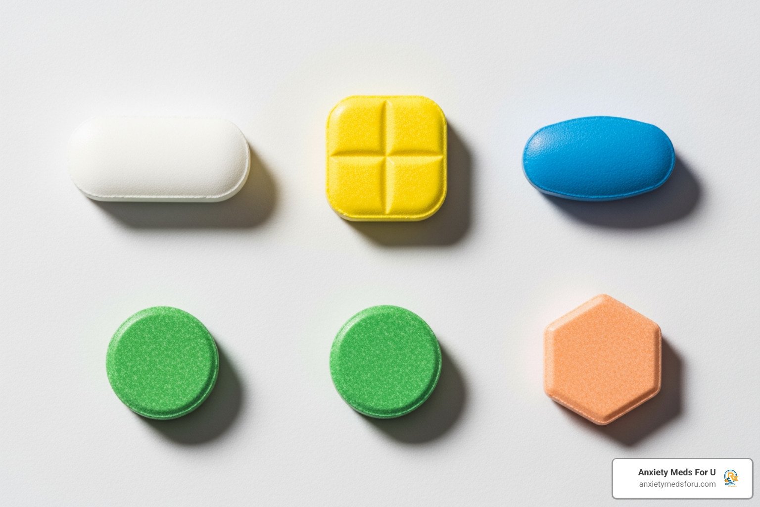 Alprazolam pill colors